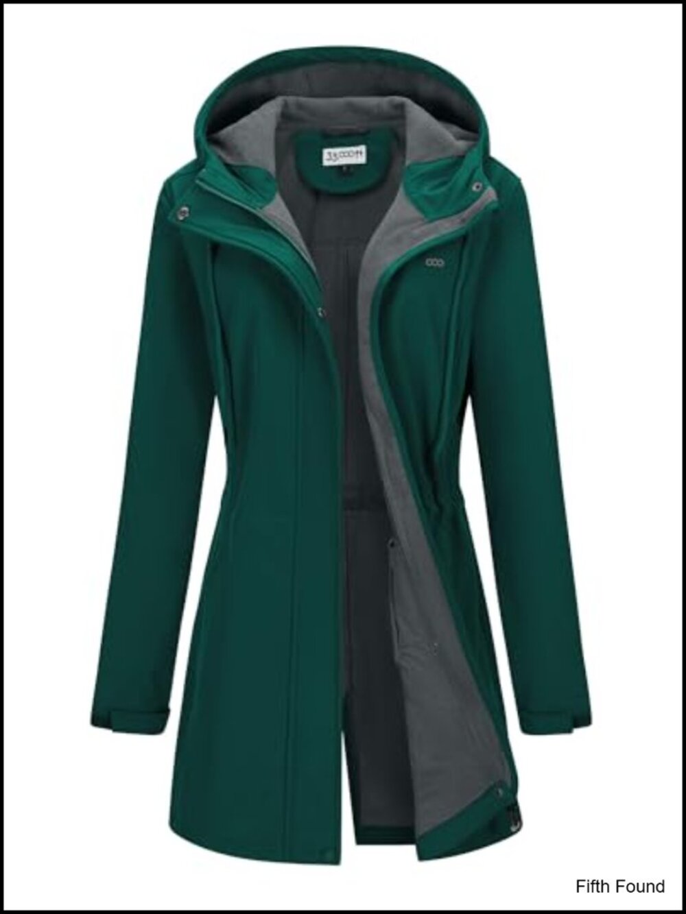 Women's Hooded Softshell Jacket Fleece Lined Waterproof Windproof Raincoat